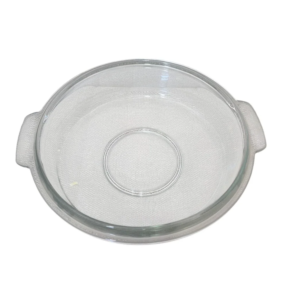 Vintage CorningWare Clear Glass Casserole Dish 1 Qt Round Grab It P-150-B